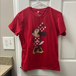 Disney Red Minnie Mouse Short Sleeve Tee